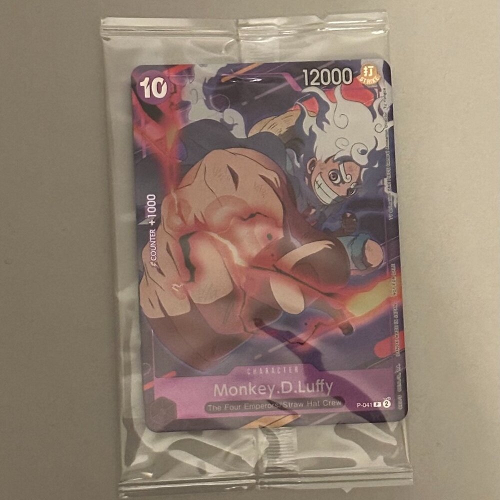 One Piece TCG • Monkey D. Luffy Promo Card (P-041) • NYCC 2025 Exclusive